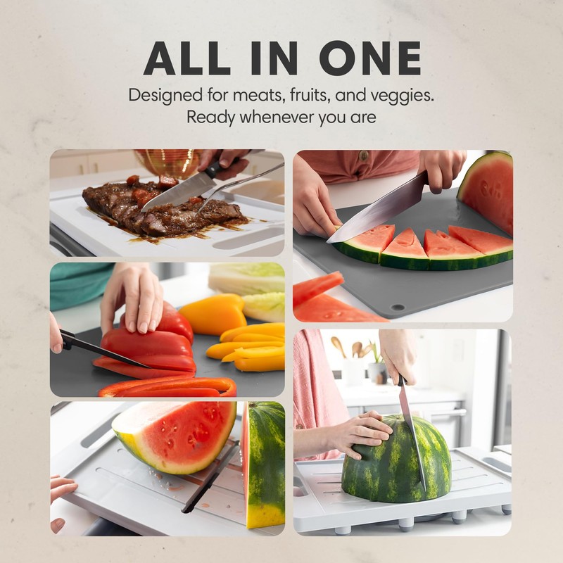 XL Deluxe Meal Prep System Cutting Board - Large Carving