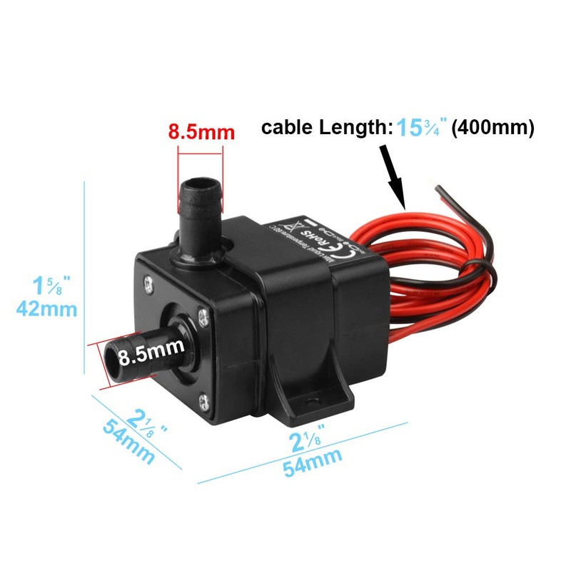 MOUNTAIN_ARK DC 12V Mini Submersible Water Pump 63 Gal Pump