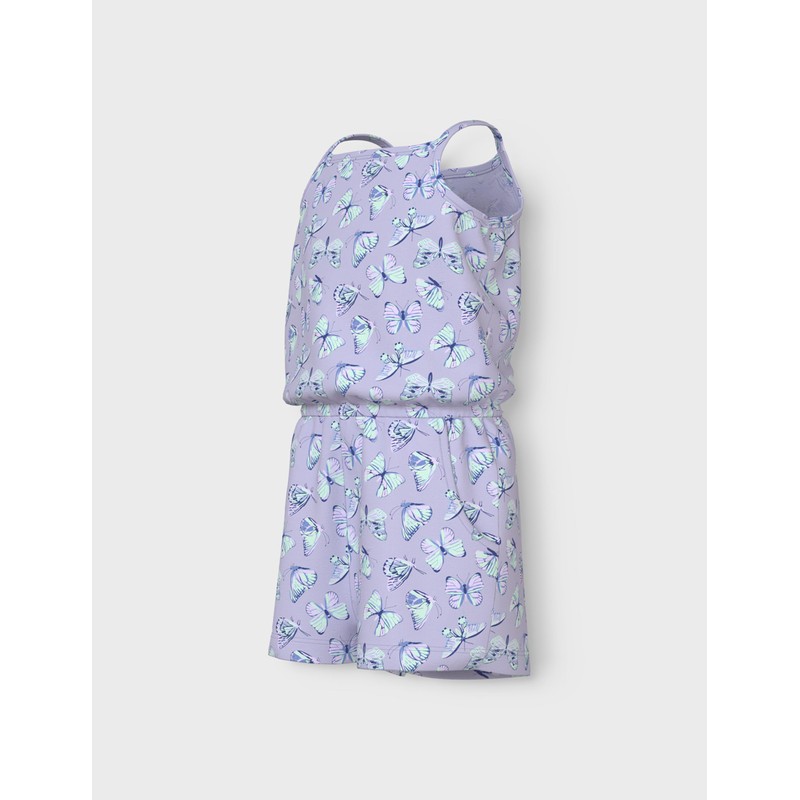 NAME IT Girls' Nmfvigga Strap Suit, Purple Heather