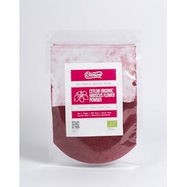 Ceylon Organic Hibiscus Flower Powder 100g, Rich Aroma, Unique Flavour, Taste, Quality, Bio Natural Organic Foods, Bioura