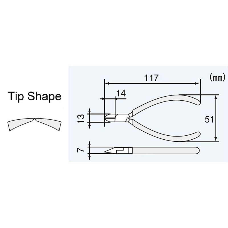 Compact PCB Side Cutters with Hardened Carbon Steel Jaws. Made