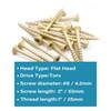 IMSCREWS #8 x 2 Inch Deck Screws Tan Coated Exterior