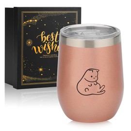 Tumbler, Cat Goods, Present, Cute Birthday Gift, For Women, Mother, Sister, Wife, Popular Female Friend, Gift, Vacuum Heat-Resistant, Stainless Steel, 12.2 fl oz (360 ml), Cat), Heat Retention,