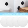 3.15" Door Stop Wall Protector, 4 pcs White Soft Silicone