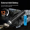 BORUIT RJ11 Small Keychain Flashlight, Mini Compack EDC Flashlights AAA
