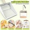 Accesfire Cat Litter Scoop with Holder, Stainless Steel, Non-Slip Handle