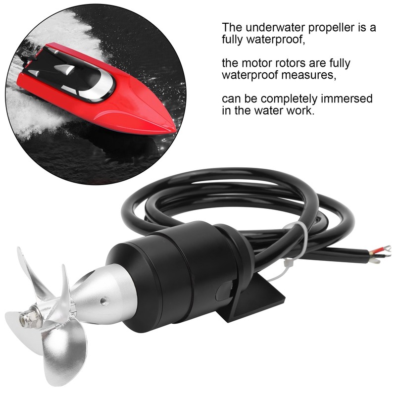 Waterproof Brushless Motor 6S 24V Underwater Thruster Metal Paddle fit