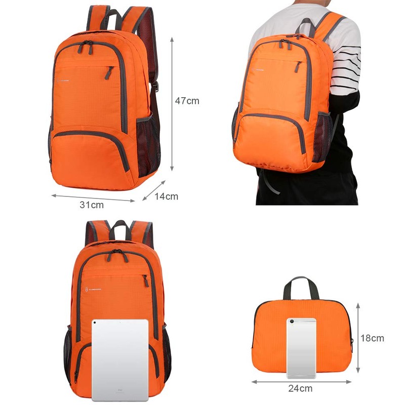 FLAMEHORSE Backpack 30L Foldable Backpack High Capacity Ultralight Rucksack Sturdy