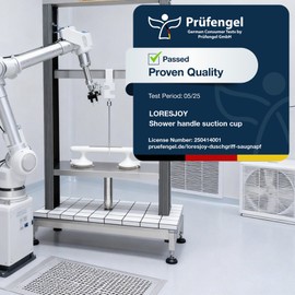 LORESJOY Shower Handles for Elderly Suction, 2 Pack Grab Bars for Bathtubs and Showers, Suction Grab Bars for Shower, Heavy Duty No Drilling Shower Bars Safety for Seniors