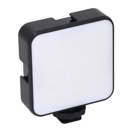 RGB Video Light, 3000 to 6500K Full Color LED Camera Light with 3 Cold Shoe Mounts, Portable Photography Light with FX Effects for Selfie Live Streaming (Black)