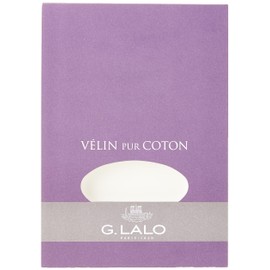Clairefontaine - Ref 11000L - G. Lalo Paper Pad (Pack of 40 Sheets) - A4 (210 x 297mm) in Size, 125gsm, Pure Cotton Vellum, Smooth & Grain Free, PEFC Certified - Cream