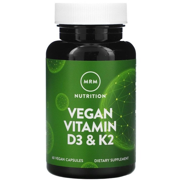 Vegan Vitamin D3 K2 Veggie Capsules (60 tablets) / 비건