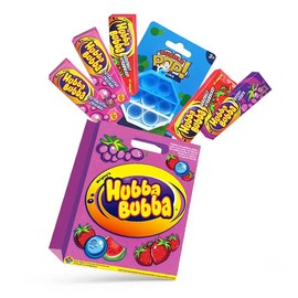 6pc Hubba Bubba Kids Showbag w/Original/Strawberry/Grapes Lollies