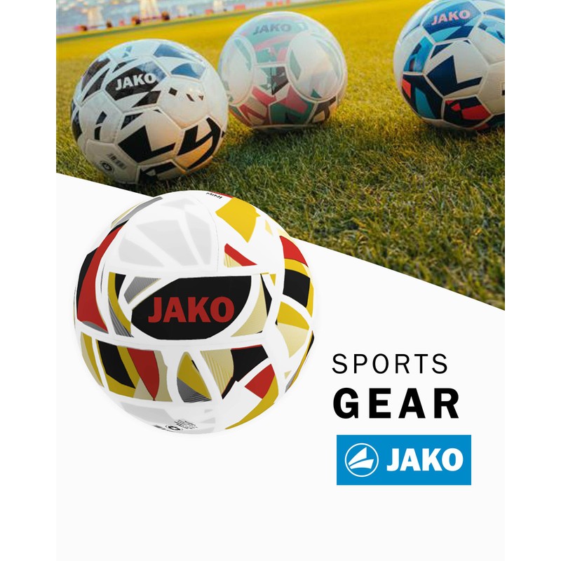JAKO Iconic Mini Ball White/Black/Red, 1