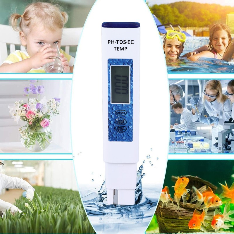 Water Quality Tester 4 in 1 PH TDS EC Temp
