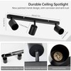 SGGSHENNAN Adjustable Spotlight Ceiling Light Fixture 3 Light Gu10 Track