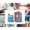 Ugozen Passport Wallet Passport Cover Protector Travel Document Bank Note