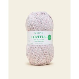 Sirdar, Loveful Recyled Tweed Yarn, Silver, 100g