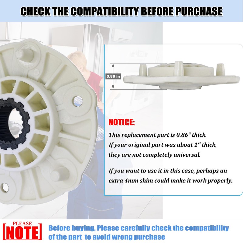 MBF618448 Washer Rotor Hub Assembly for LG Washing Machine Rotor