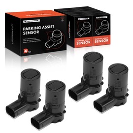 A-Premium 4-PC Rear Reverse Backup Parking Assist Sensor Compatible with Select Dodge & Chrysler Models - Grand Caravan 2005-2007, Caravan 2005-2007, Town & Country 2005-2007, Replace# YK91EBLAA