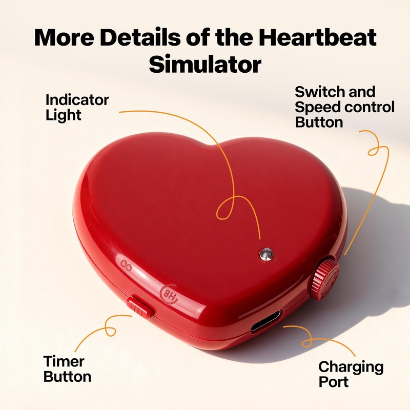 Pet Prime Rechargeable Heartbeat Simulator for Anxiety Dogs with Auto
