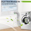 Dry Vent Window Kit for Dryer Vent Hose with 4"