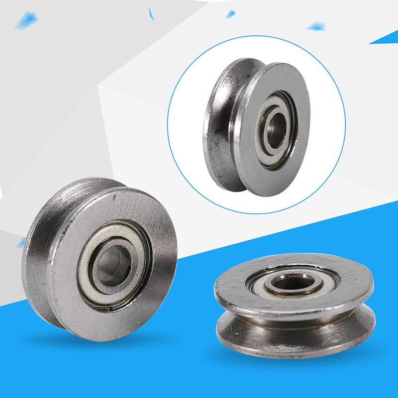 Fayelume 20 PCS Small Pulley, Small Bearings, V Groove Bearing,