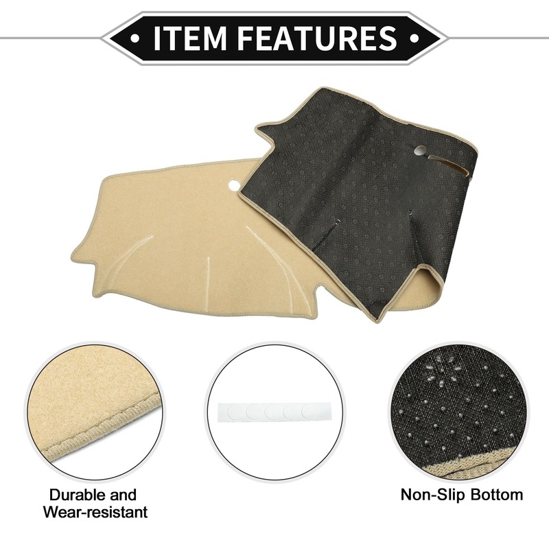 VekAuto Dash Cover Compatible for Hyundai Veracruz 2007-2012, Non-Slip Polyester
