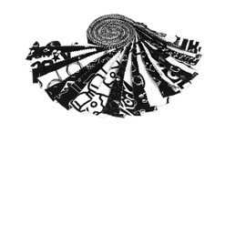 Soimoi 40Pcs Music Print Cotton Precut Fabrics for Quilting Craft Strips 2.5x42inches Jelly Roll - White & Black