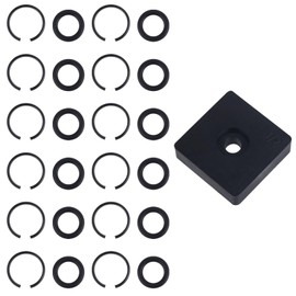 Gosknor 12 Sätze Schlagschrauber Sicherungsring 1/2, Schlag-Reibringe mit O-Ring-Amboss-Installationswerkzeug, für Elektrische und Pneumatische Schlagschrauber