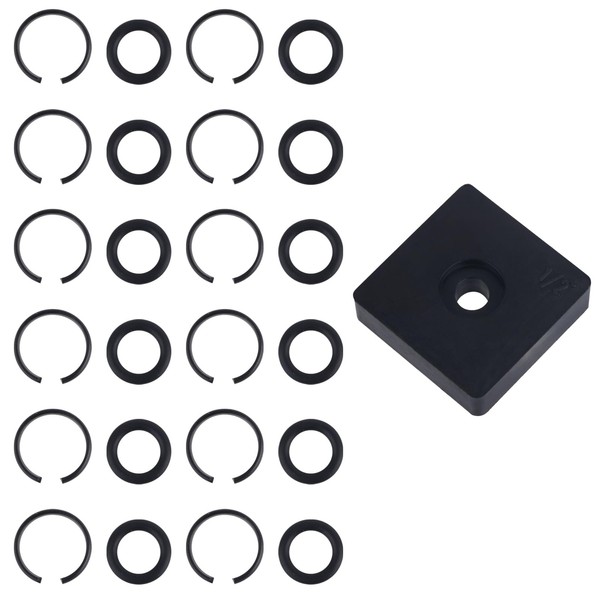 Gosknor 12 Sätze Schlagschrauber Sicherungsring 1/2, Schlag-Reibringe mit O-Ring-Amboss-Installationswerkzeug, für