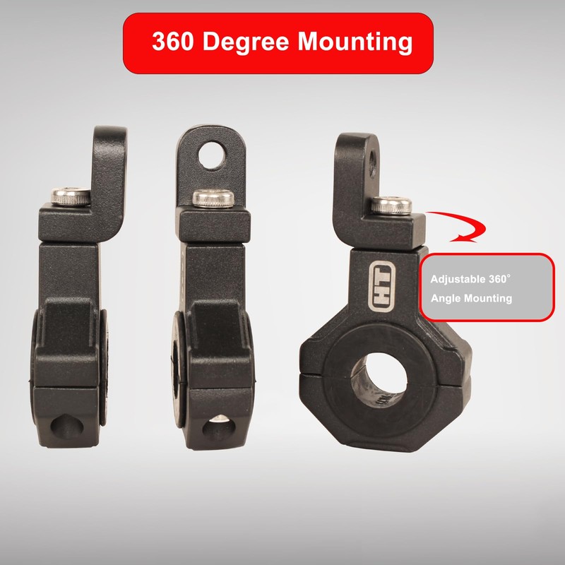 HOUSE TUNING Tube Clamp 0.75inch 0.875inch 1.0inch 1.125inch1.25inch, Universal 360