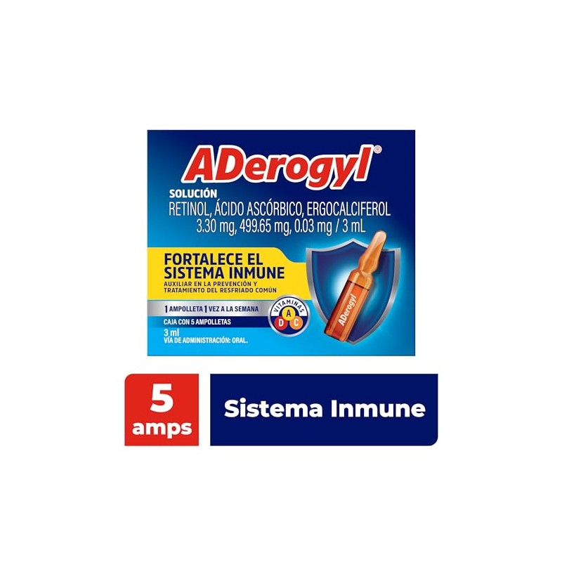 Aderogyl Multivitamínico Ampolletas Vitaminas Fortalece Sistema Inmune Refuerza Tus Defensas