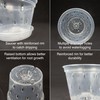 Greenology 16cm / 6" Pack of 5 Orchid Flower Pots