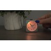 Bulova Violet Travel Alarm Clock B1876 | Compact Design with