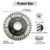 SHDIATOOL Diamond Granite Cutting Blades 3 Inch Two-in-One Design Cut