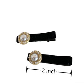 Generic 2 Pcs 2 Inch Snap Hair Clips Grips Hair Barrettes Rectangle BB Clips Pins for Kids, Girls, Women, Hair Accessories, keep loose hairs bangs and flyaways away from face, Black