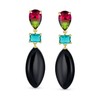 Unique Geometric Linear Black Pink Green Turquoise Rhombus Teardrop Rectangle