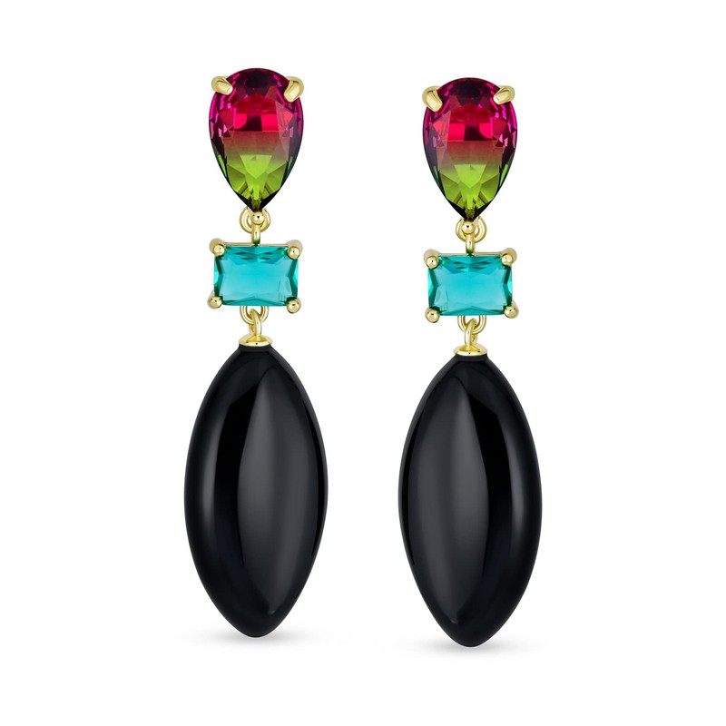 Unique Geometric Linear Black Pink Green Turquoise Rhombus Teardrop Rectangle