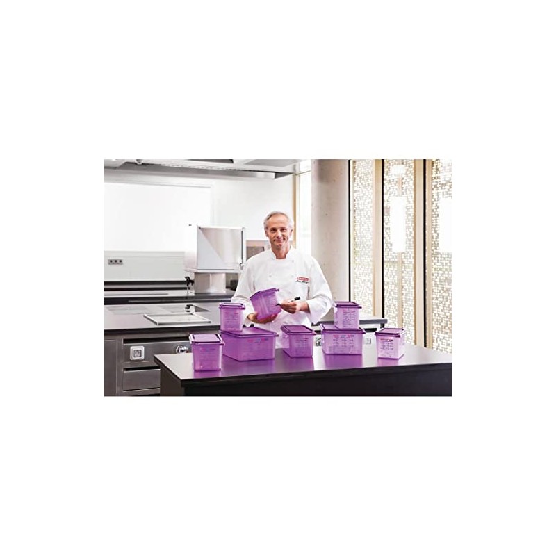 Araven Allergen Polypropylene Plastic 1/3 Gastronorm Sized Food Storage Container