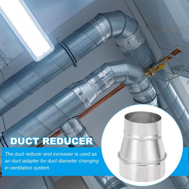 PATIKIL 4 Inch to 3 Inch Round Duct Reducer Increaser