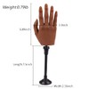 Practice Hand for Acrylic Nails with Stand Bracket, Silicone Fake