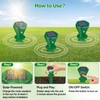 Mole Repellent Solar Powered Ultrasonic,Deer Repellent Devices,Gopher Trap Groundhog Repeller,Sonic
