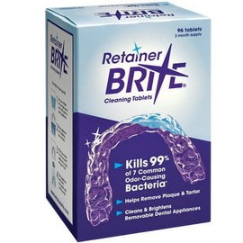 Retainer Brite Tablets for Cleaner Retainers and Dental Appliances - 96 Count