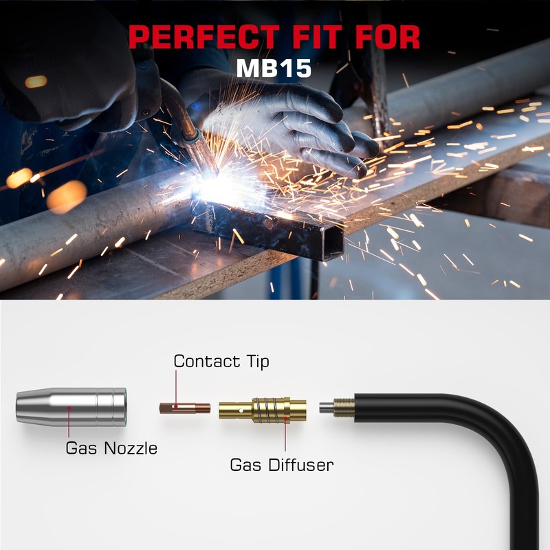 ARCCAPTAIN for MB15 15AK MIG Welding Gun Kit .030" Contact