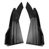 2PCS Car Rear Bumper Canard Lip Side Skirt Splitter Spoiler