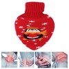 Hot Water Bottle Rubber Leakproof Relieve Pain Cute Knit Cover