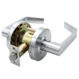 HISAFE 70mm Latch Commercial Door Lever Passage Lever Door Lock Heavy Duty Grade 2 Industrial Door Handle, UL 3 Hour Fire Rated, ADA, X-HD-G2-PS