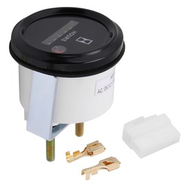 CYTGOUPER Small Engine Hour Meter AC DC 12-36V Quartz, Hour Meter Accurate 6 Digit with Connecting Terminals,Engine Hour Meter for Generator