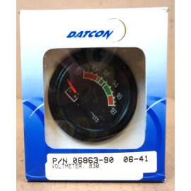 Datcon 12V, Model 830 Voltmeter Gauge, pn 06863-90